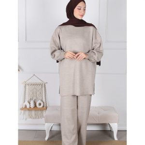Ensemble tunique manche ballon et pantalon