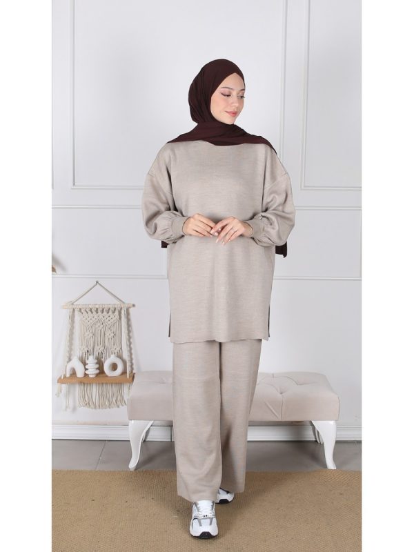 Ensemble tunique manche ballon et pantalon