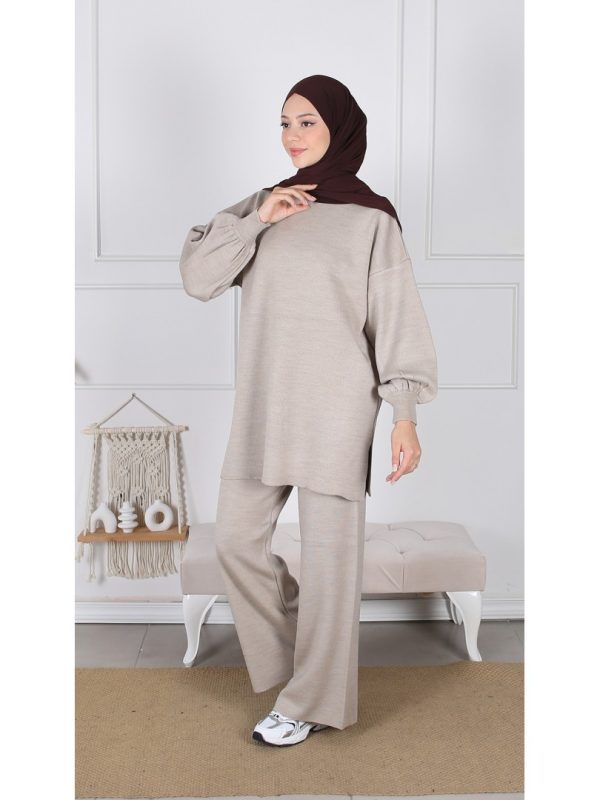 Ensemble tunique manche ballon et pantalon