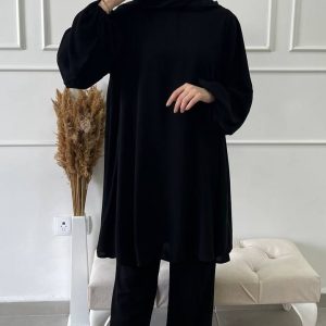 Ensemble tunique et pantalon en soie de Medine