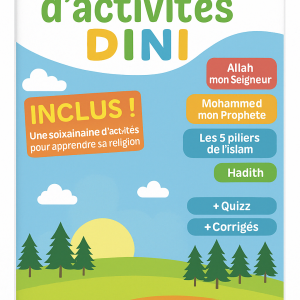 n Voyage Ludique dans l'Apprentissage de l'Islam pour les Petits cConçu spécifiquement pour captiver l'attention des plus jeunes, ce cahier de 72 pages offre une multitude d'activités et jeux éducatifs.