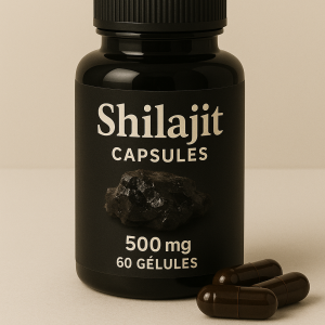 Cure de Shilajit en gélules – 2 mois. Énergie, mémoire, libido, immunité. Shilajit pur, naturel et puissant. Résultats visibles dès les premières semaines.