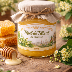 Miel Blanc au Tilleul de Russie – Doux & Raffiné