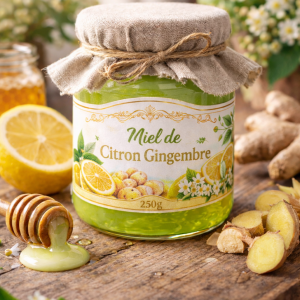 Miel Citron & Gingembre – Équilibré & Tonique